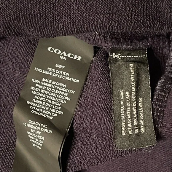 Coach Embroidered Rexy Dark Blue Sweater